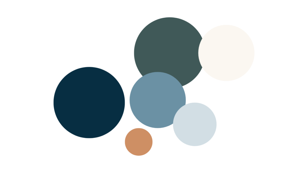 Brand and website design business coach - color palette