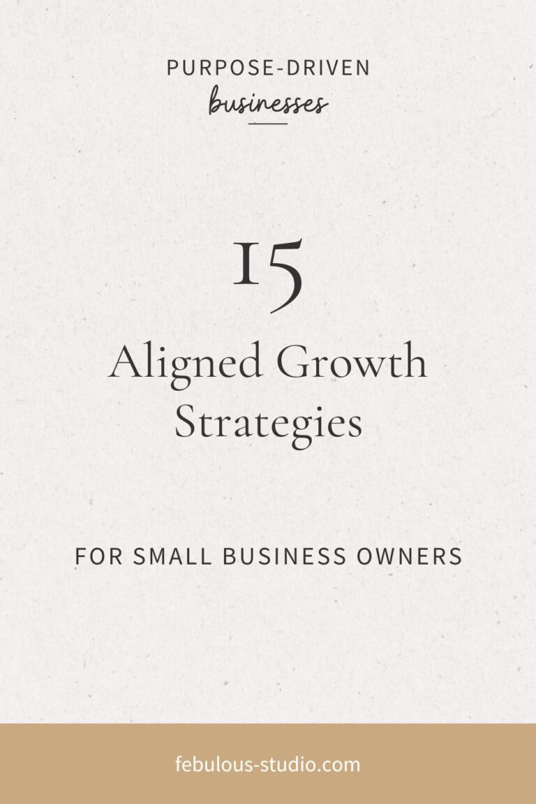 15 Aligned Growth Strategies for Small Business Owners